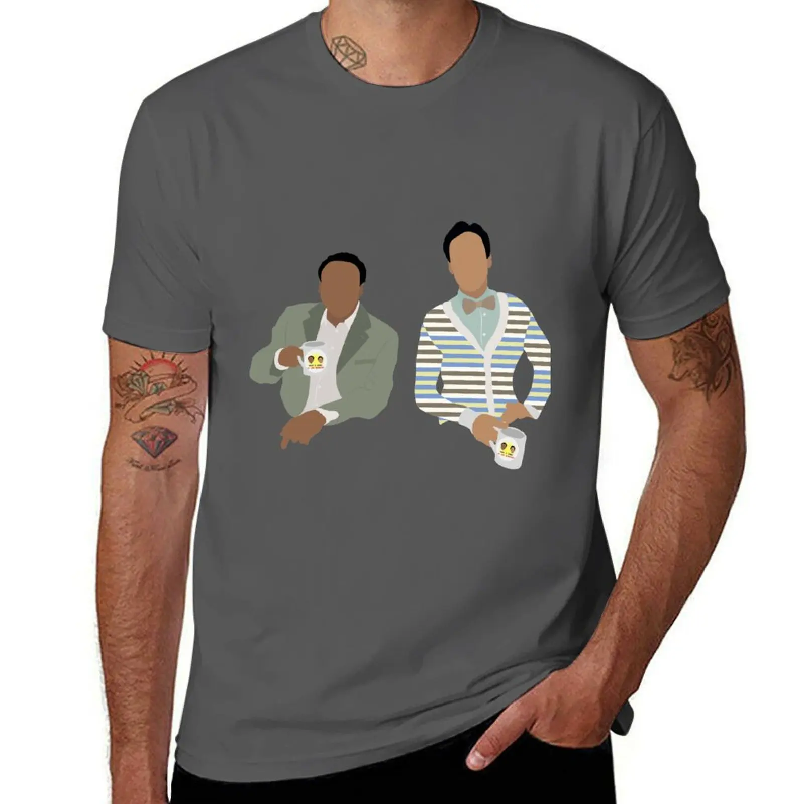 

Troy and Abed in the Morning T-Shirt Comfortable Workout Short Sleeve Shirt
