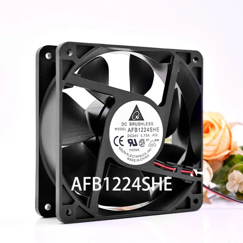 B+  New in box  FOR  Delta Server Driver cooling fan AFB1224SHE DC 24V 0.75A 120*120*38MM