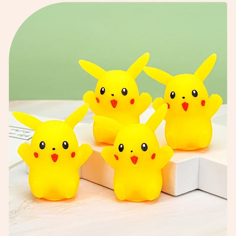 Pokemon Pikachu Stress Relieving Toys Cartoon Anime Cute Child Squeeze Toy Funny Children Soft Silica Gel Doll Holiday Gifts