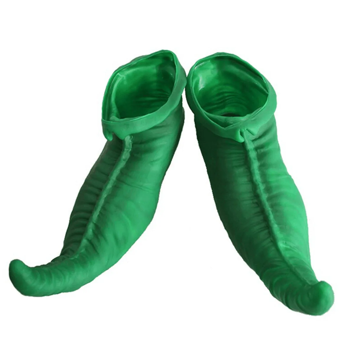 أحذية المهرج الخضراء كبيرة الحجم من المطاط المتين وقابلة لإعادة الاستخدام للرجال والنساء أزياء المهرج لحفلات الهالوين