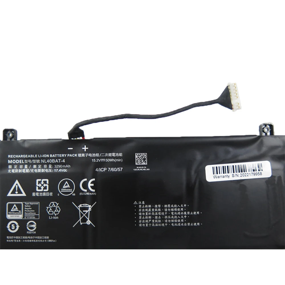 

Аккумулятор для ноутбука 6-87-NL40CS-43G02 15,2 В 50 Втч 3175 мАч Новый