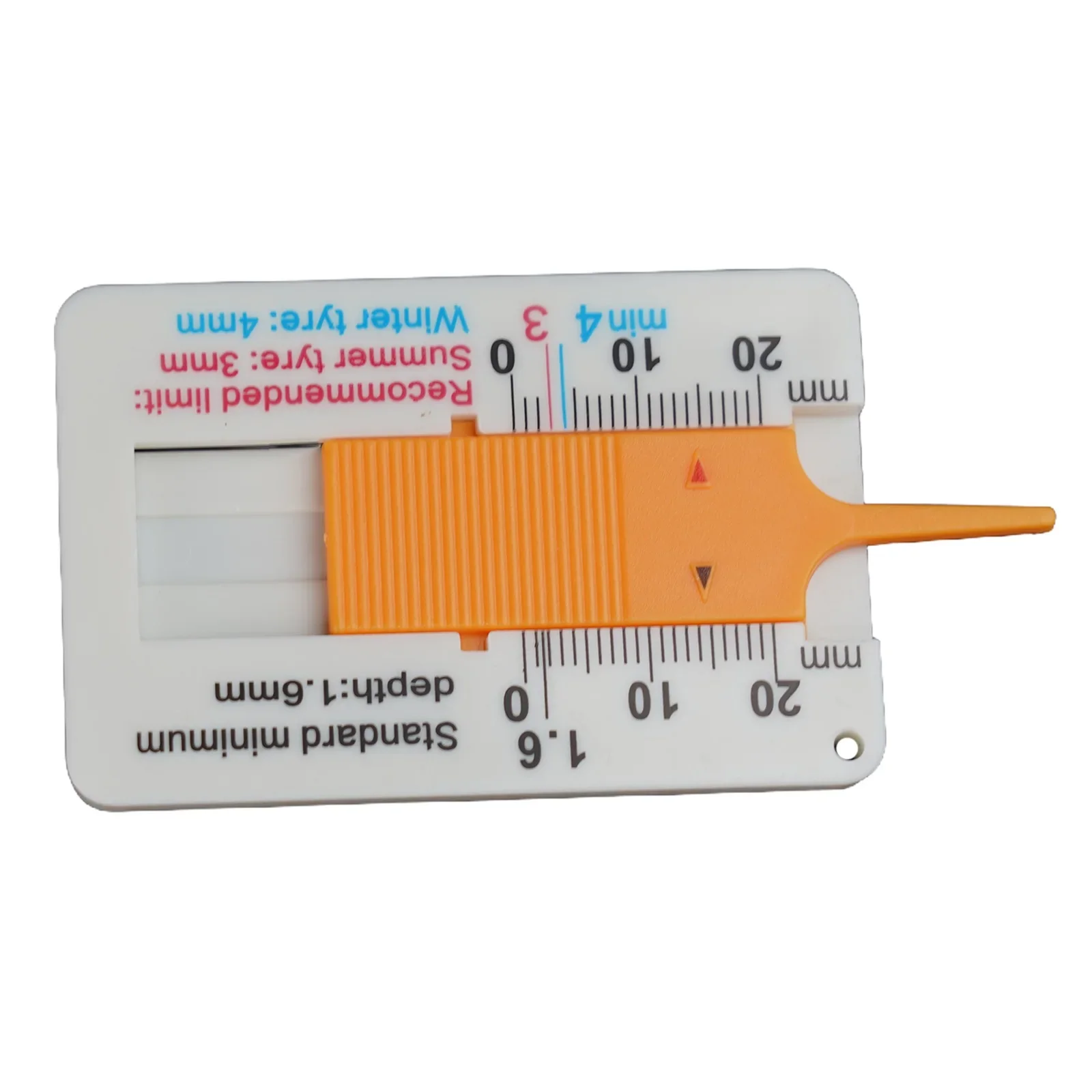 Plastic Tire Tread Ruler Gauge 0-20MM Vernier Depth Caliper Tire Car Wheel Tread Depthometer Ruler Portable