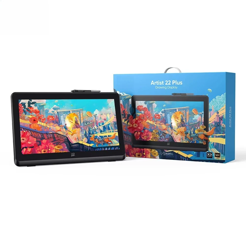 Artist22 Plus X3 Pro Smart Chip 16K Pen Pressure Digital Pen Display Design Drawing Graphic Tablet with Screen