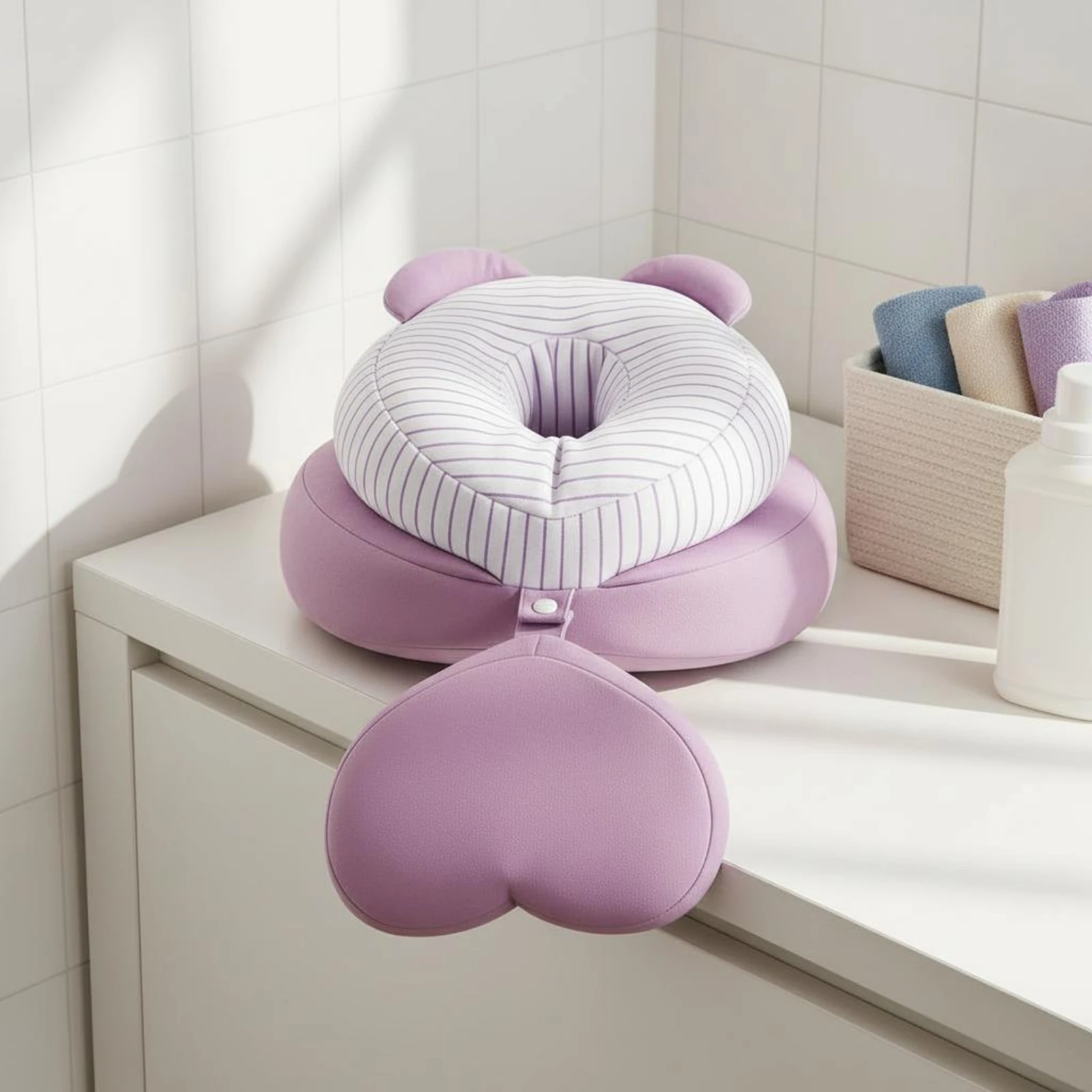 desk-rest-pillow-cushioned-classroom-rest-pillow-school-accessory-heart-shaped-striped-for-students