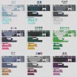 1 Set Gmk 8008 Olivia Arctic Merlin Jamon Aero Marrs Groene Zware Industrie Shoko Keycaps Abs Double Shot Cherry Profiel key Caps