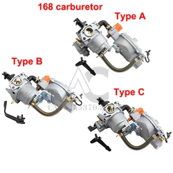 168 carburador duplo combustível GLP NG kit de conversão para gerador a gasolina 2KW 3KW 168F 170F GX200