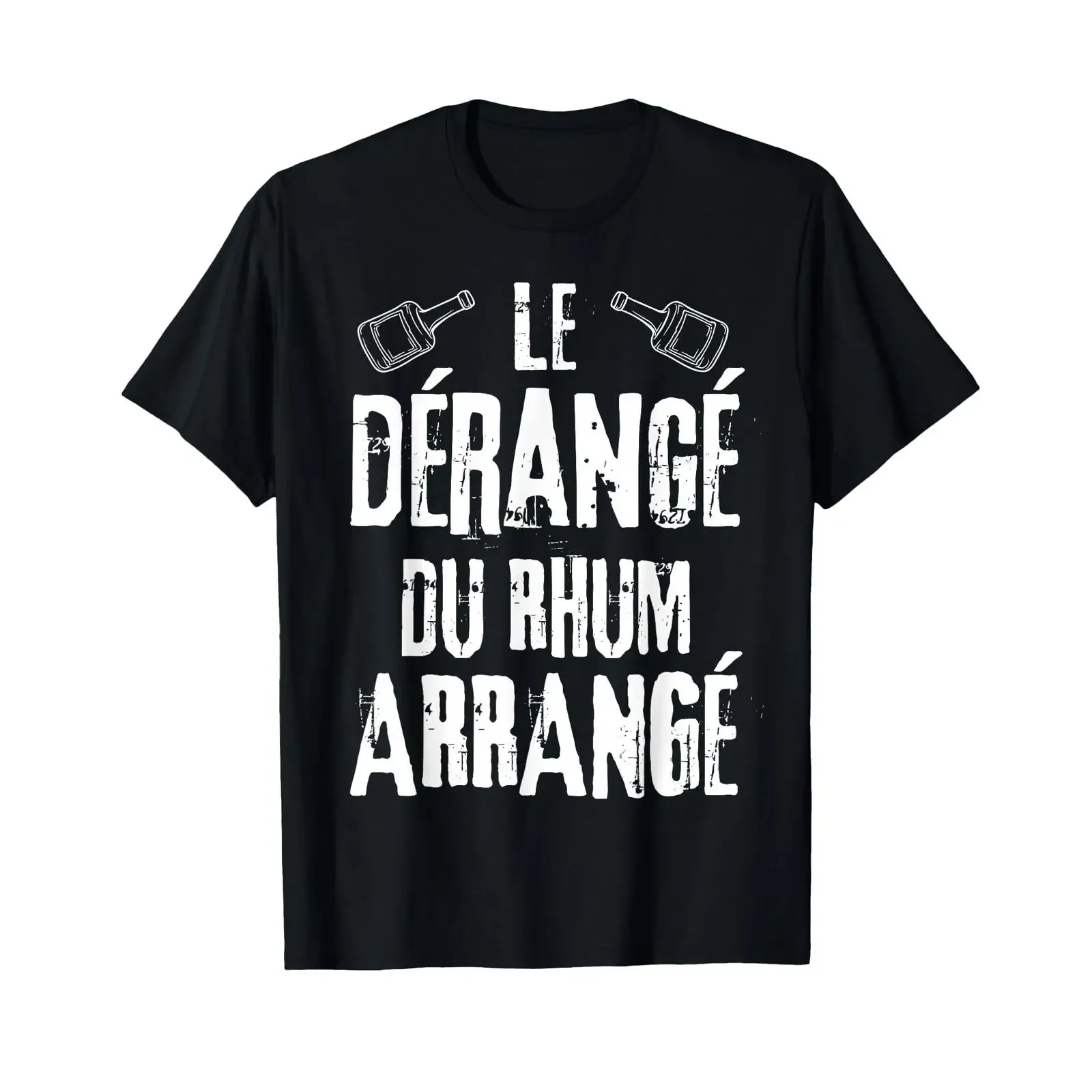 Le Dérangé du Rum Humour Arranged Aperitif Rhumerie T Shirt vintage Washed Stretched Slightly Breathable Top For Everyday Wear