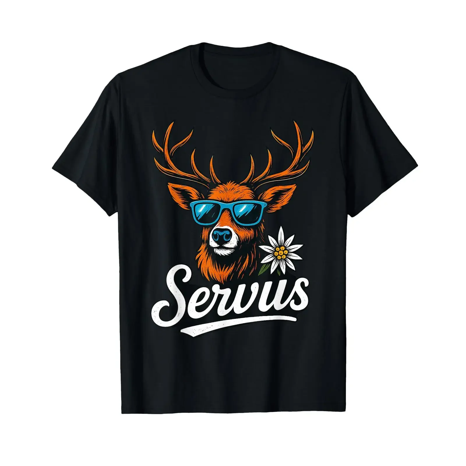 Футболка Servus Deer Costume Design Alps Oktoberfest для мужчин, винтажная, дизайнерская одежда, топ для повседневной носки, унисекс, стильная.