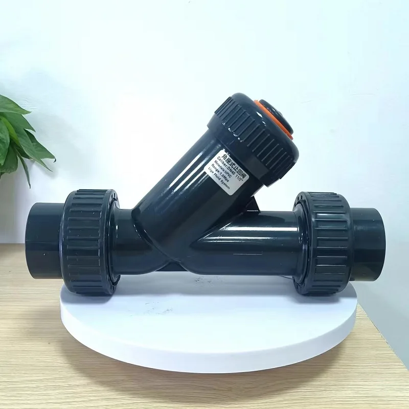 Angle Seat Check Valve Y-type Counterflow One-way Plastic Pipe Horizontal UPVC Angle Seat Valve