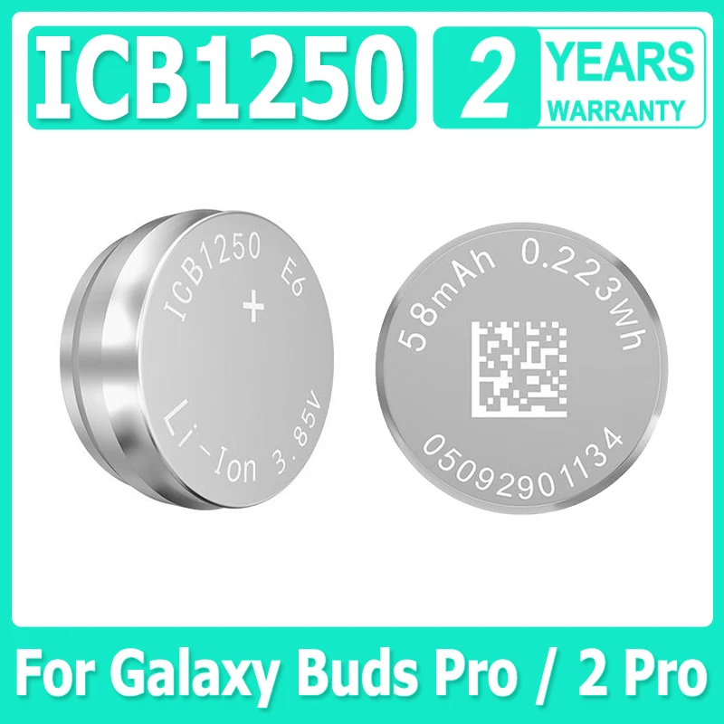 2-10Pcs/Lot ICB1250 Battery For Samsung Galaxy Buds Pro SM-R190 / Buds 2 SM-R177 / Buds 2 Pro SM-R510 Bluetooth Earphone NS1250