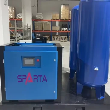 

Sparta Screw Air Compressor 1000L Air Tank Skid Mounted Combination Fixed Screw Machine Cheap Price
