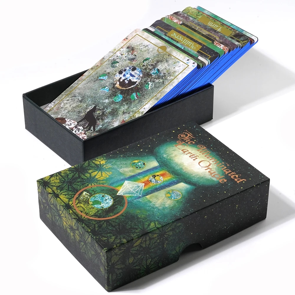 Illuminated Earth Oracle Card Deck Tarot Divination 63-Card Oracle Deck Inspired By The Beauty And Mystery Of The Natural World