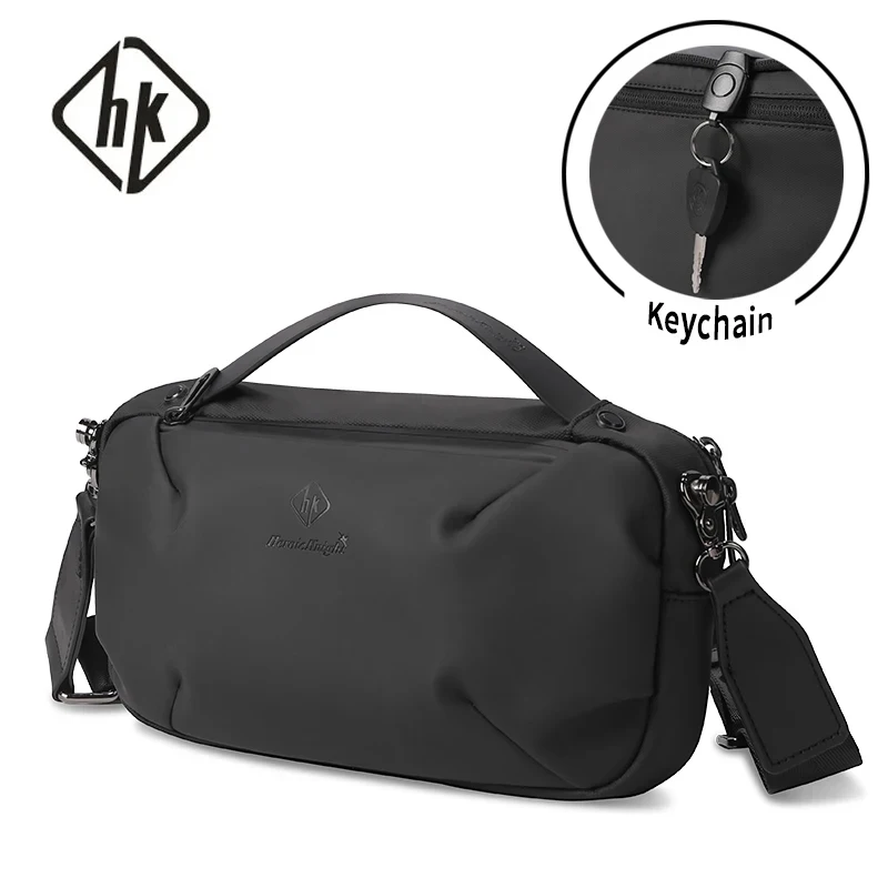 HcanKcan Crossbody Bag For Men\'s Waterproof Shoulder Strap Handbags Multifunction Men Messenger Chest Bag Luxury brand Cross Bag