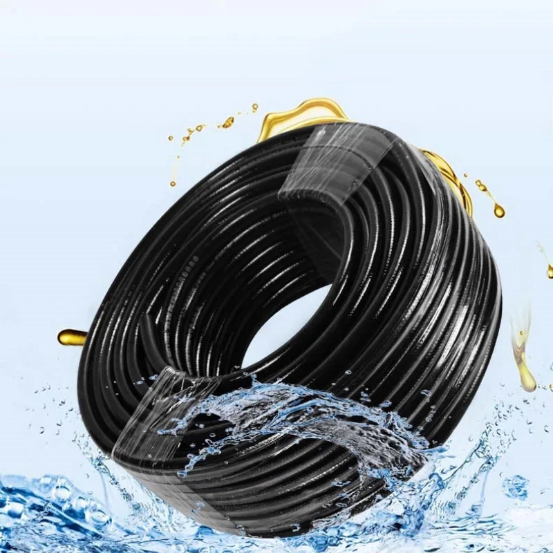 PVC Rubber High-Pressure Hose Explosion-Proof Oil-Resistant Corrosion-Resistant High-Pressure Water Hose / Air Hose Length 1M