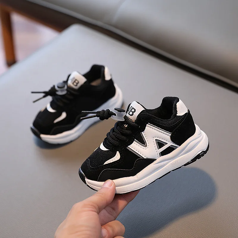 Fashion Casual Sneakers Kid's Trend Chic Running Shoes Basketball Shoes Children Flat Baby Toddler Outdoor Shoes for Boy&Girl