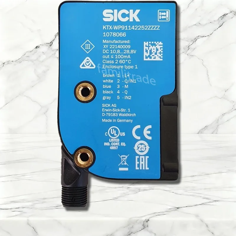 1PC NEW SICK KTX-WP91142252ZZZZ 1078066 In Stock RGB Contrast Color Code Sensor PNP 50kHz M12 5Pin KTX Prime Original Box