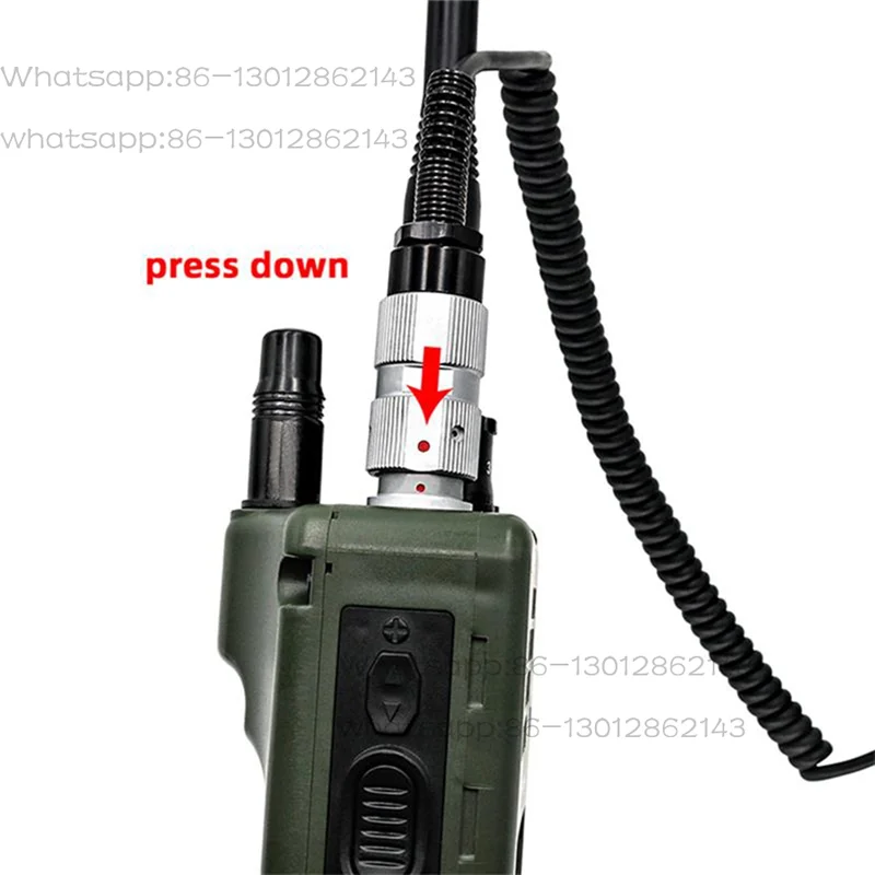 H-250 Radio Handset 6-Pin Handheld Speaker Mic For PRC-152 PRC-148-[A51I]