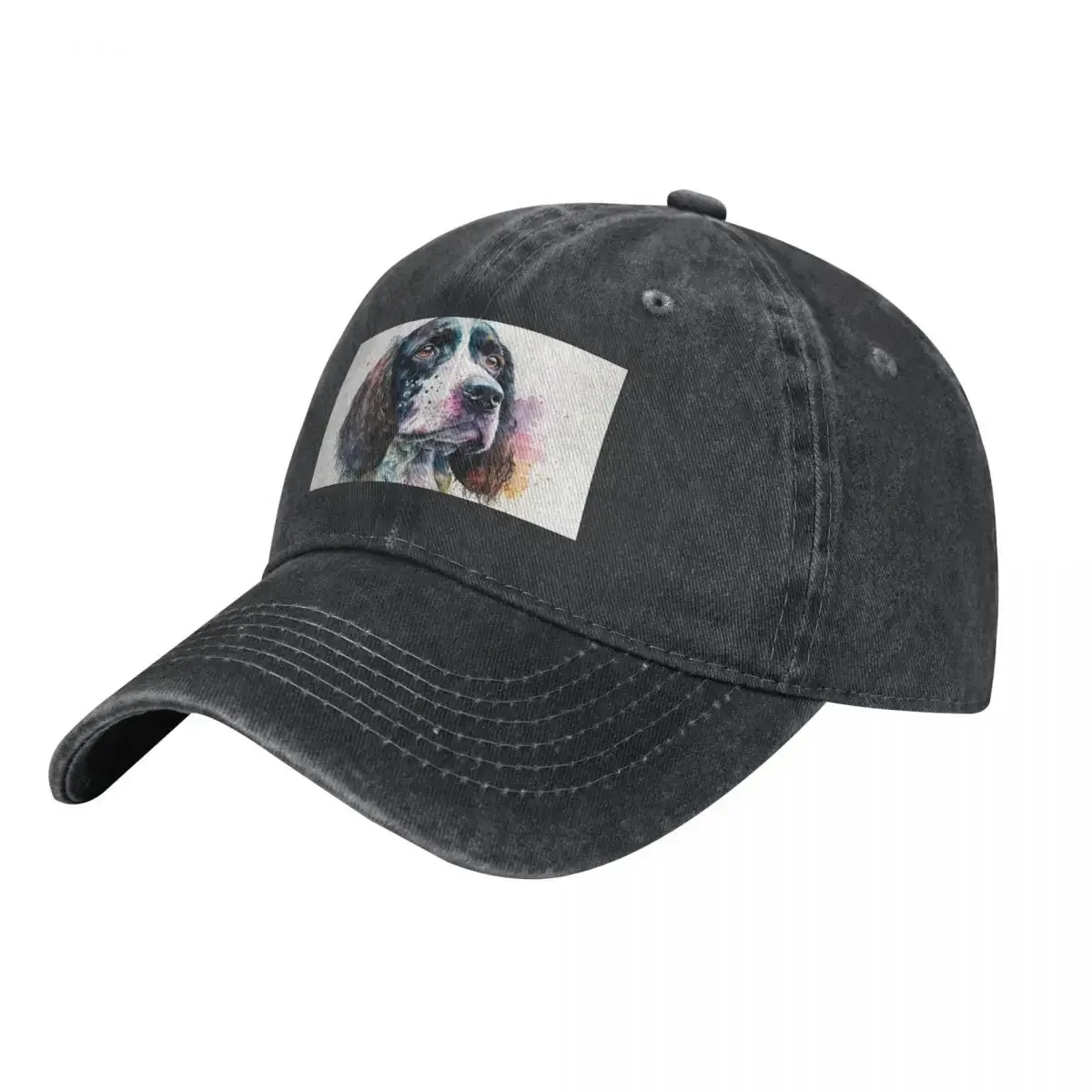 English Springer Spaniel Watercolor Sketch Cowboy Hat Anime Golf Golf Women Men's