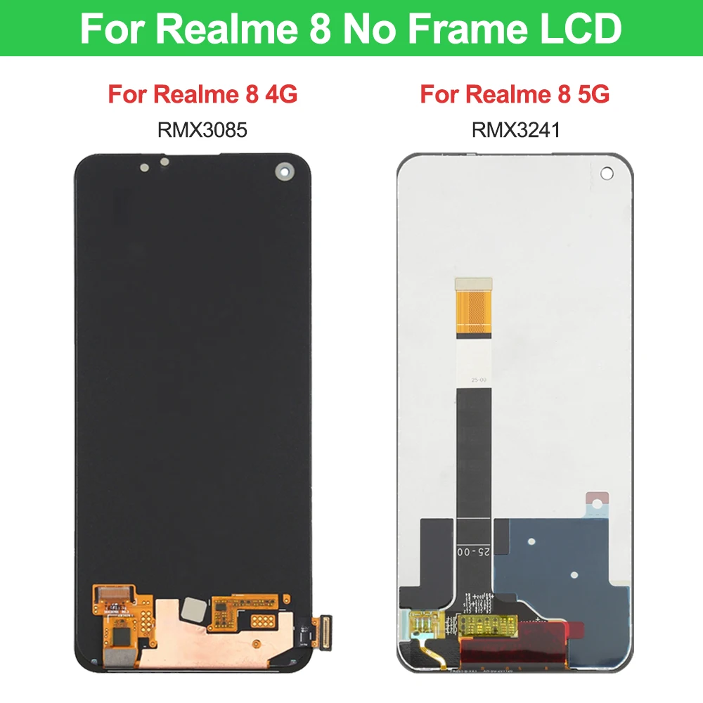 6.5 ''OEM ل ممن لهم Realme 8 5G ل Realme8 5G RMX3241 شاشة الكريستال السائل مجموعة المحولات الرقمية لشاشة تعمل بلمس استبدال
