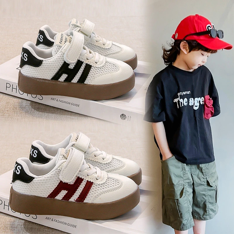 

2025 Spring New Kid's Casual Shoes Boy's Forrest Gump Shoes Girl's Fashion Board Shoes Children's Soft Lightweight Sneakers