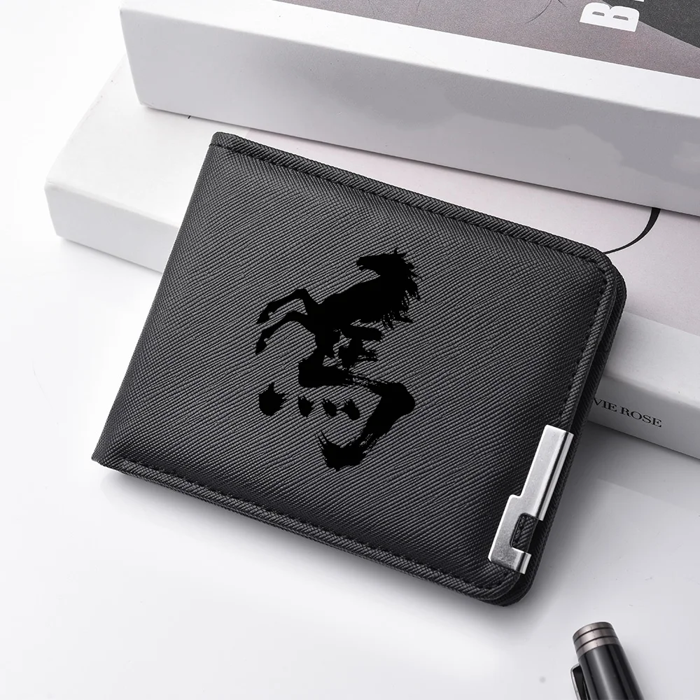 กระเป๋าสตางค์ผ้าแคนวาสแบบพับสองชั้นสำหรับผู้ชาย กระเป๋าใส่บัตรเครดิตอเนกประสงค์ลายการ์ตูน กระเป๋าสตางค์แบบสั้น กระเป๋าจัดระเบียบขนาดกะทัดรัดสำหรับผู้ชาย