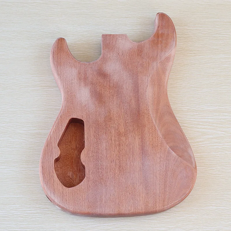 Okoume wood electric guitar body Wood color electric guitar assembly musical instrument DIY accessories modification