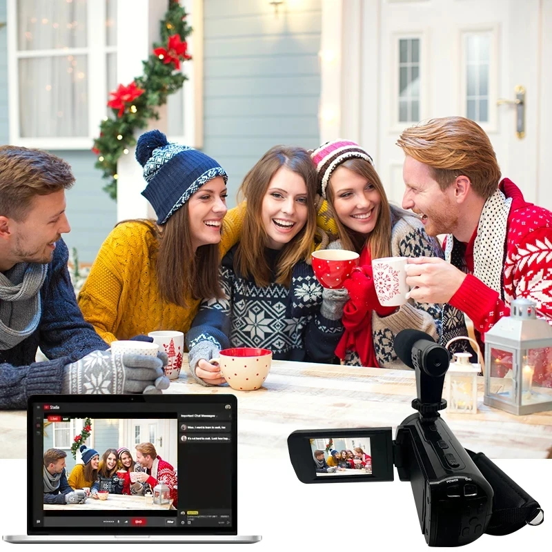 DV Video Recorder Camcorder High-Quality Audio Recording With Microphone Digital zoom Video Camera Machine For Recording Vlogs