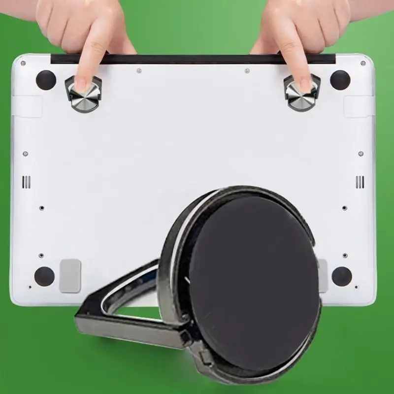 652F 2PCS Mini Laptop Stand, Retractable Computer Stand, Portable Notebook Holder, Foldable Invisible Design Cooling Office