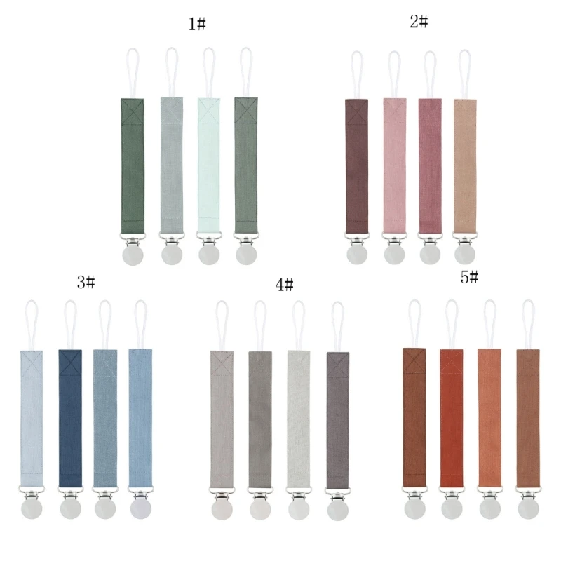 

Детские зажимы для соски, 4 шт. держатель для соски для мальчиков и девочек подходит для большинства сосок и детских игрушек для