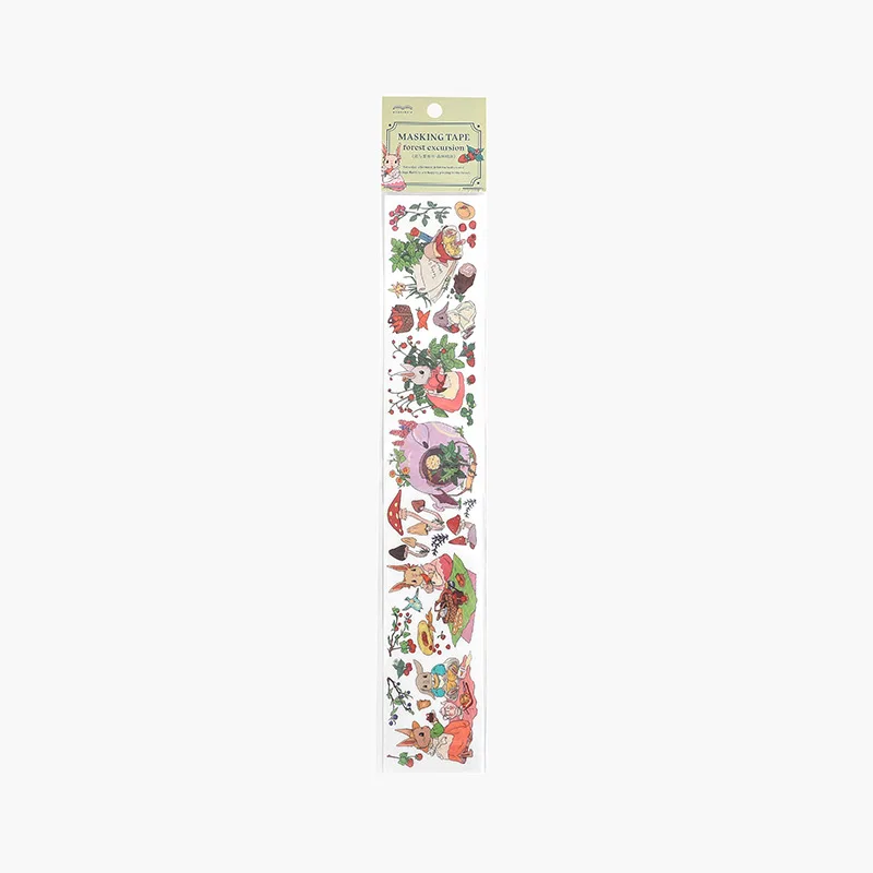 Alice con fiore serie Washi nastro decorazione fai da te Scrapbooking Planner mascheratura adesivo etichetta adesiva