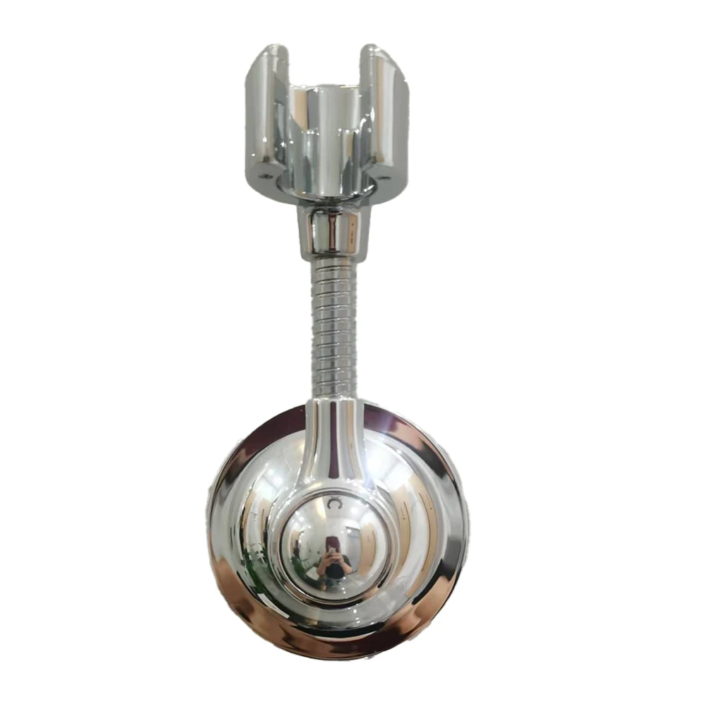 Camping Shower Accessory Silver Chrome Shower Head Holder Easy Installation Elegant Silver Chrome Finish Bathroom Setup