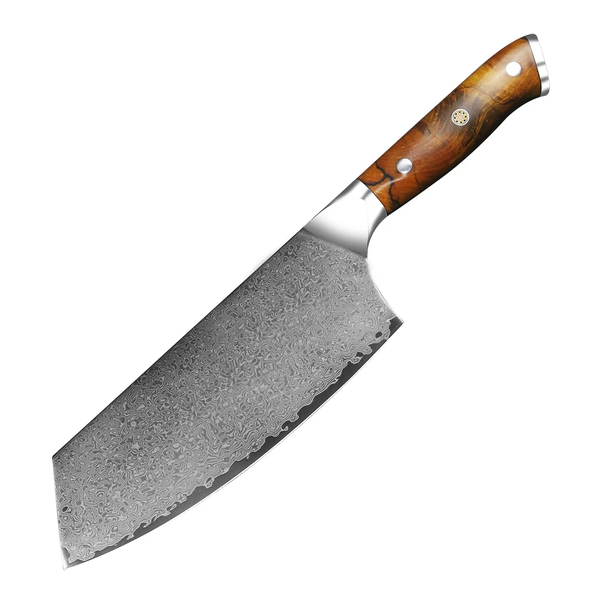 

7.5 Inch Slicing Knife 67-layers Damascus Steel Blade Wood Handle Chef Cleaver Meat Cutting Vegetable Professional Kitchen Knife