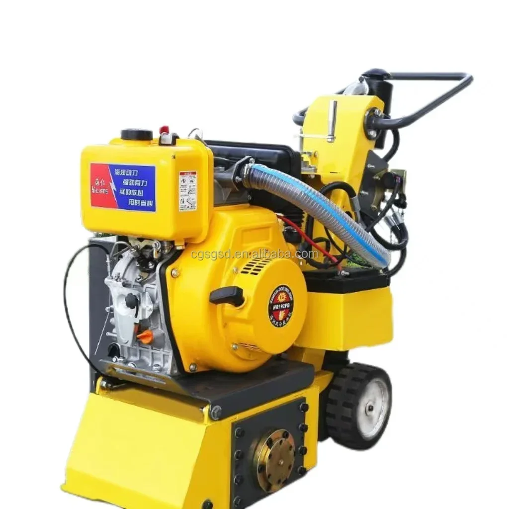 road marking line removal equipment with alloy cutter hub for old signs repair Thermoplastic Road Marking Remover