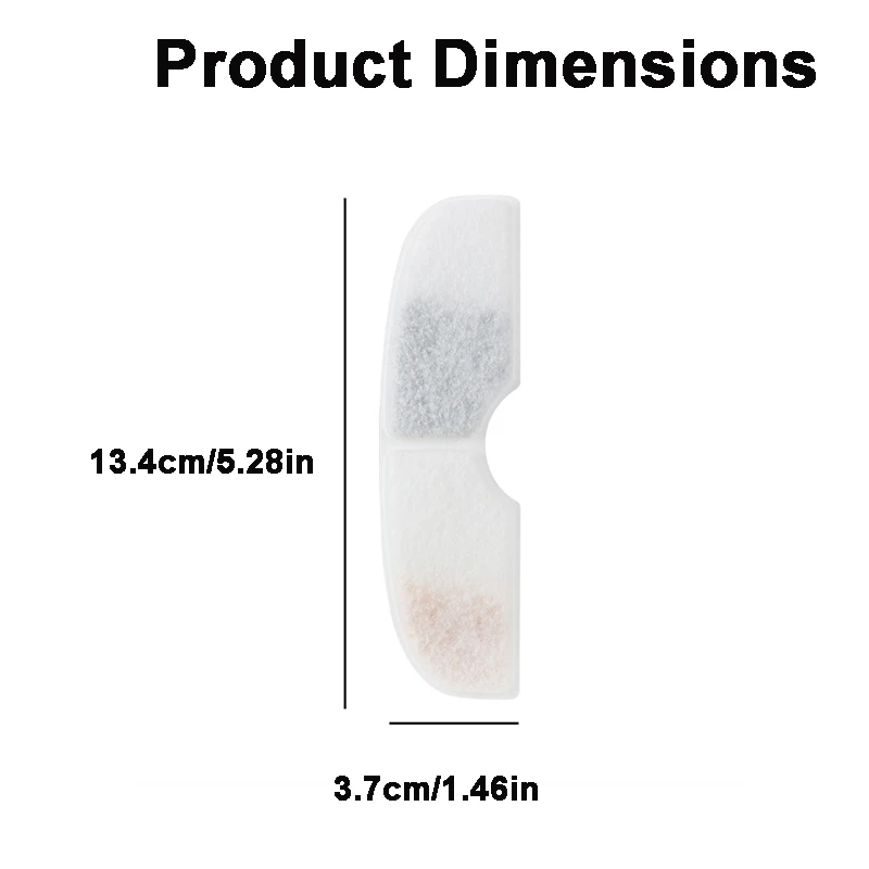 9/18/27Pcs Cat Water Fountain Replacement Filters Activated Carbon Pet Drinking Dispenser Filter Remove Hair Particles