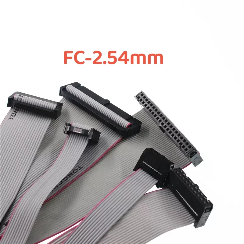 2pcs 2.54mm Pitch 6/8/10/12/14/16/18/20/24/26/30/34/40/50/60/64 Pin Gray Flat Ribbon Data Cable 10cm 20cm 30cm 40cm 50cm