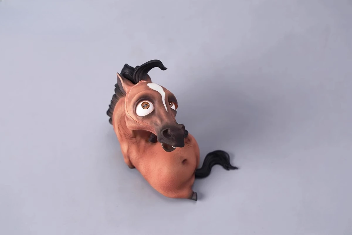 12 คอลเลกชันราศีจีน Horse Figurine 1/6 เรซิ่นขนาดสัตว์สําหรับเดสก์ท็อปเครื่องประดับของเล่นตัวเลขของขวัญ