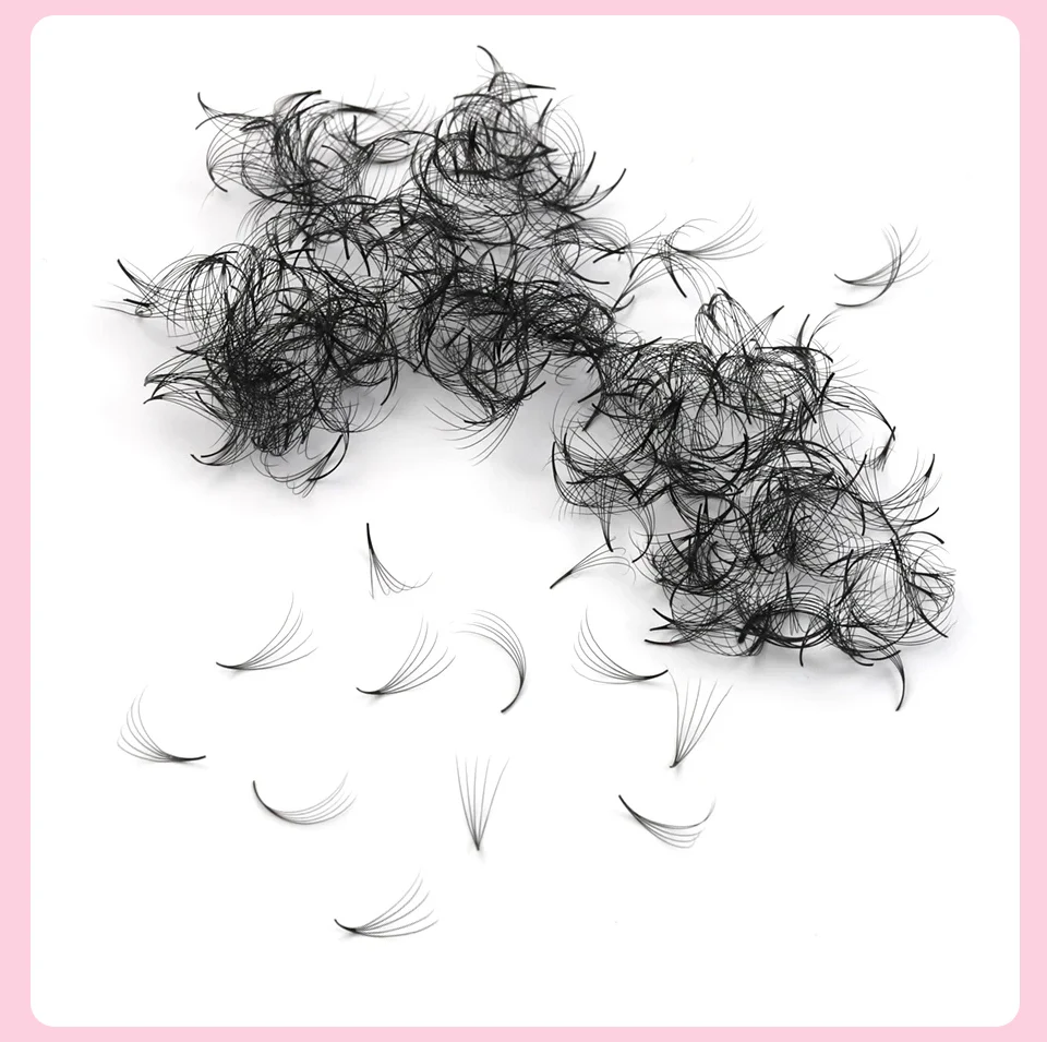 Lashprofessor 3D-40D Cluster Loose Fans Lash 7mm Sharp Thin Russia Volume Lash Pointy Base Medium Stem Vorgefertigte Wimpernverlängerung – Detail 24