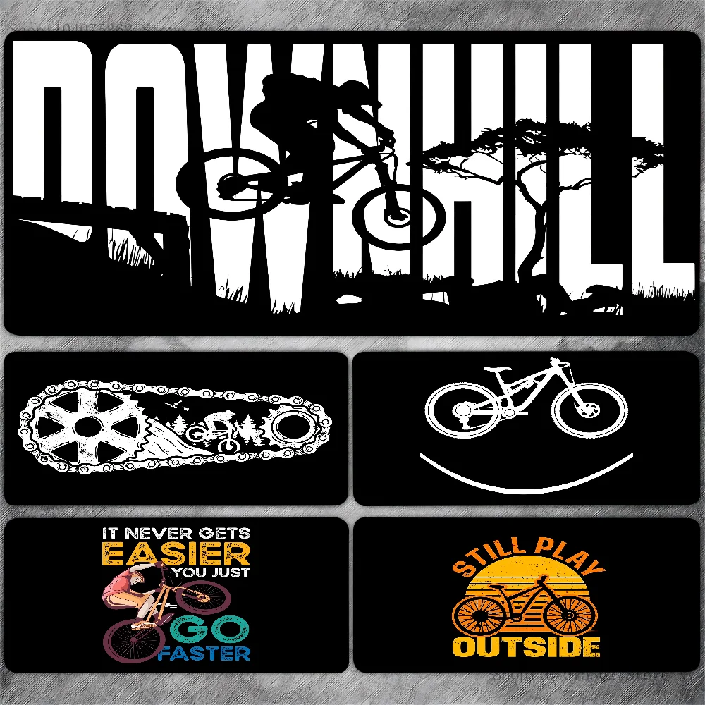 Downhill Mountain Biking Mousepad Desk Pad Gaming Accessories Prime Gaming XXL Keyboard Pad Stitched Pad