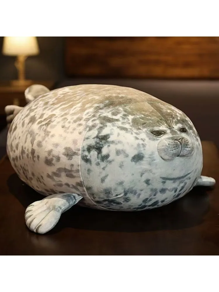 Angry Blob Seal Kissen Chubby 3D Neuheit Seelöwe Puppe Plüsch Stofftier Baby Schlafen Wurfkissen Geschenke für Kinder Mädchen