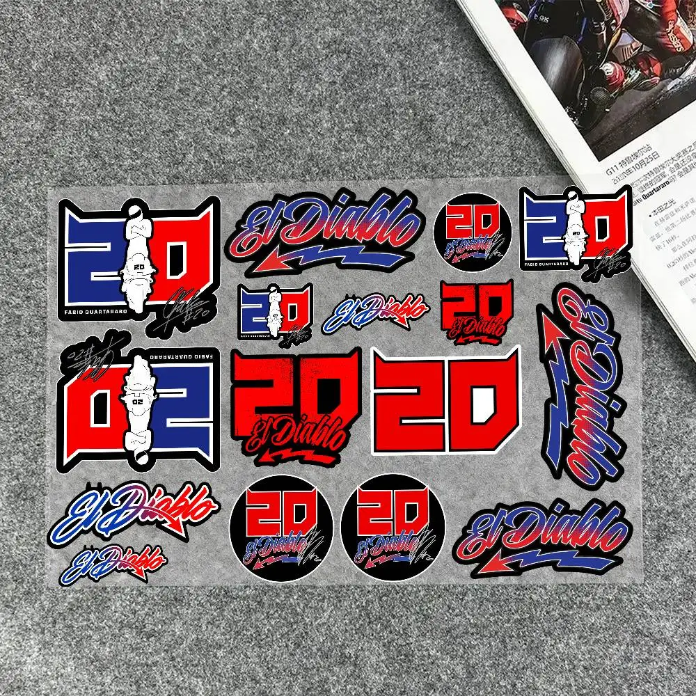 Stickers Moto Sticker Auto Body Bumper Windows Laptop Walls Vinyl Decal Car Tuning Accessories For Moto F-Fabios Quartararos