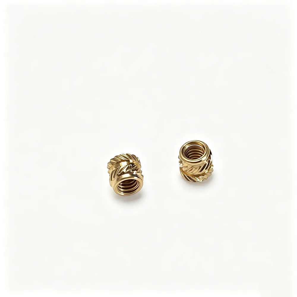 50pcs Brass Hot Melt Insert Knurled Nut M3X4X4 M3X4X5 Thread Heat Molding Double Twill Injection Embedment Nut For 3D Printer - view 5