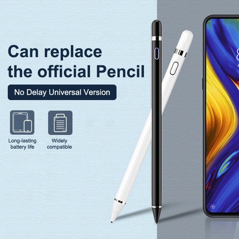 Capacitive Android iOS Screen Stylus Pen, Ideal for iPad & Xiaomi Tablets and Phones with Touch Screen