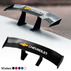 Carbon Fiber Car Mini Rear Spoiler Mini Small Wing Model Decoration For Chevrolet Captiva Colorado Cruze Spark Malibu Trax Aveo