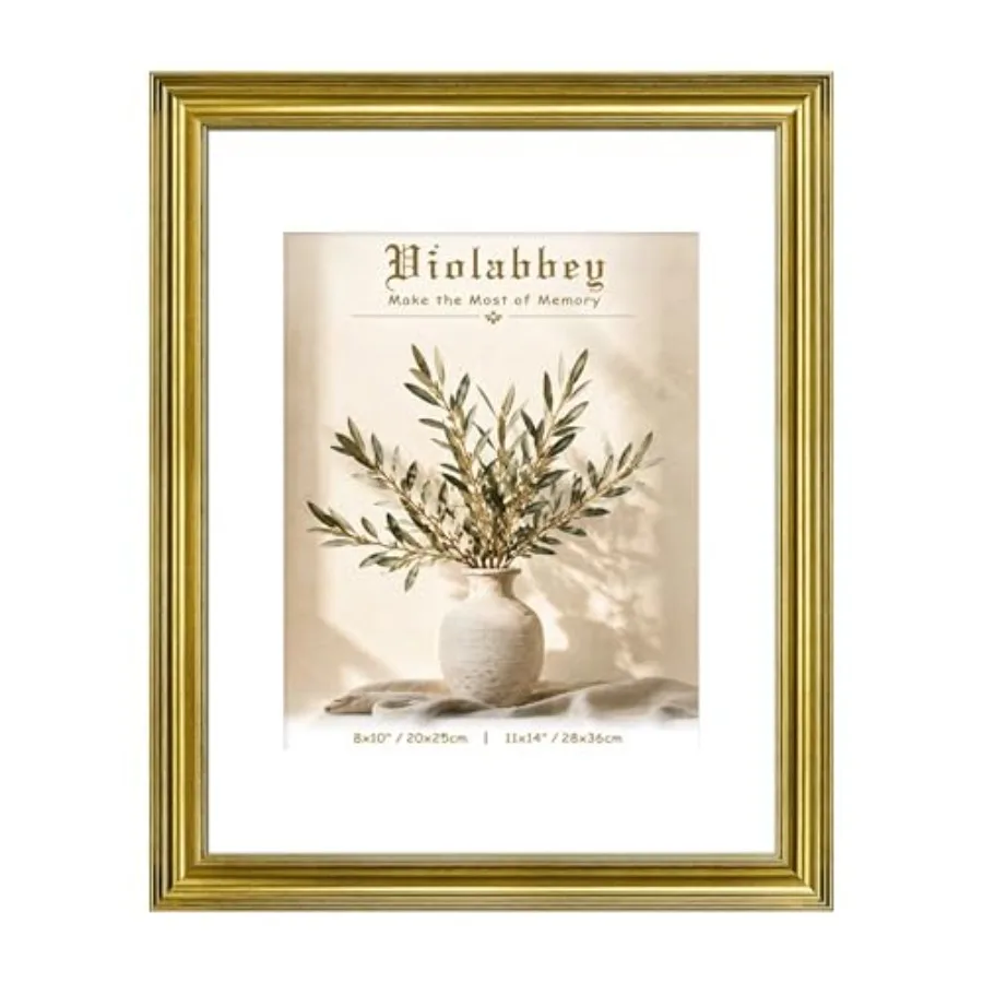 

Picture Frame, Photo Frames, Fits Pictures with Mat or 11 x 14 without Mat, Display for Tabletop and Wall