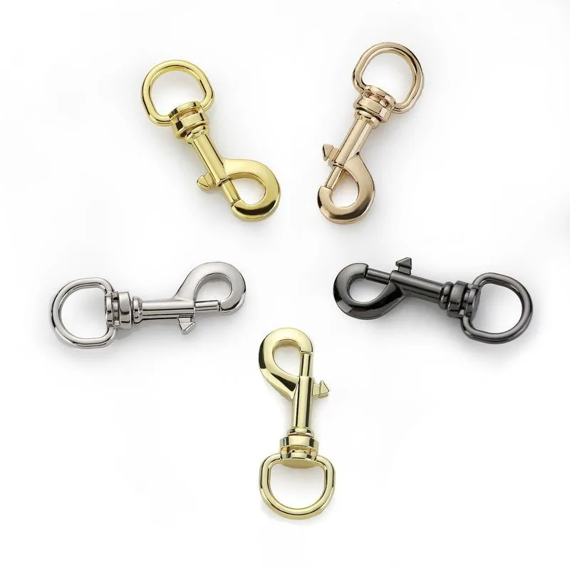 50Pcs/Pack 12mm/15mm/20mm Zinc Alloy Metal Swivel Lobster Clasp Trigger Clip For Dog Pet Leash Bag Accessories