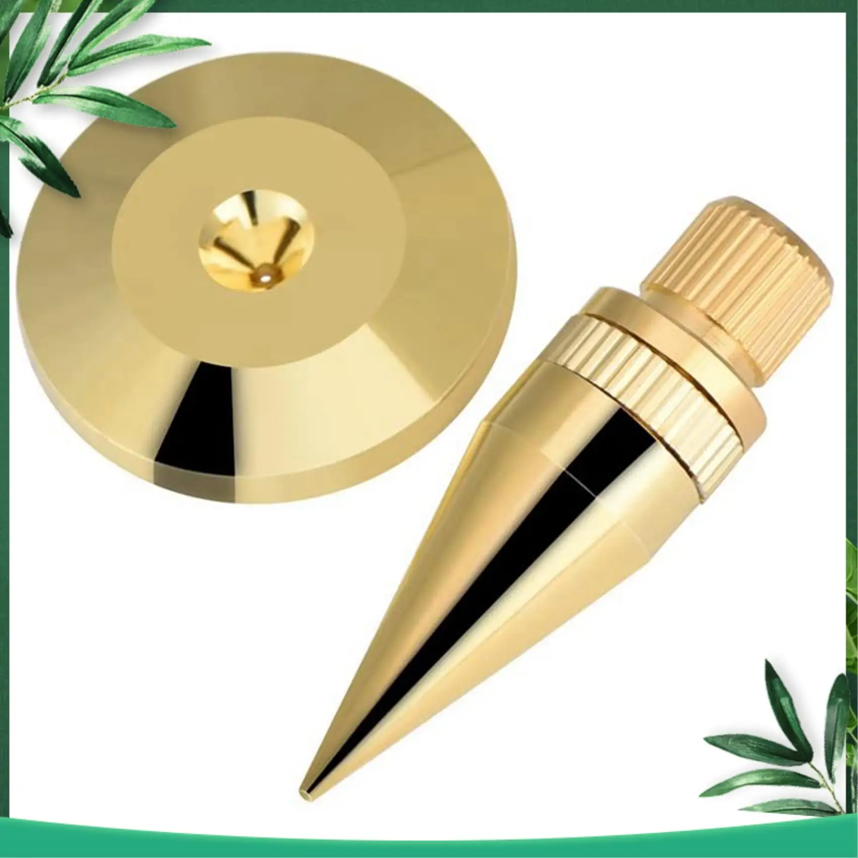 

YSS-16 пар медных изолирующих подставок для динамиков с базовым ковриком для ног для динамика, усилителя, DVD-плеера, записывающего устройства