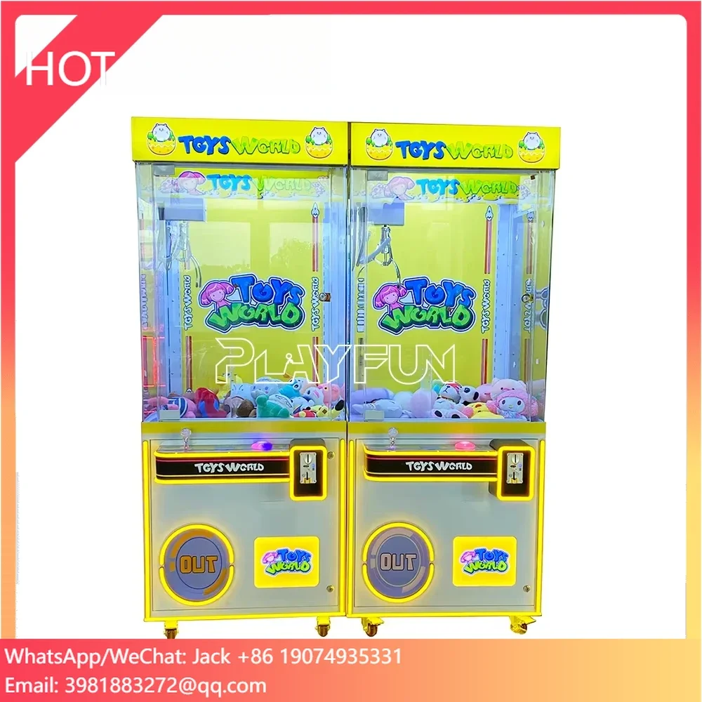 

Playfun Games New Design Prize Gifts Plush Doll Machine Arcade Game Toy Crane Claw Toys World Game Vending Machine For Sale