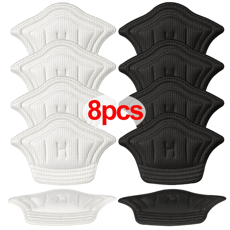 

8Pcs Heel Pads for Sport Shoes Insoles Patch Adjustable Size Heel Pad Pain Relief Cushion Insert Insole Heel Protector Stickers