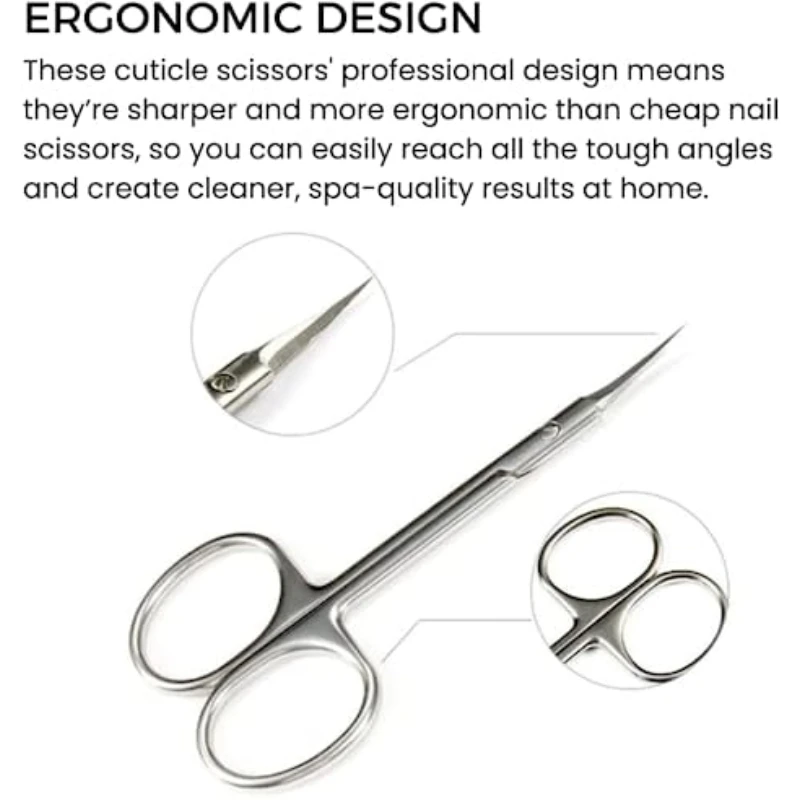 Cuticle Scissors Nail Cuticle Clippers Trimmer Dead Skin Remover Stainless Steel Professional Nail Art Tools Cuticule Cutter