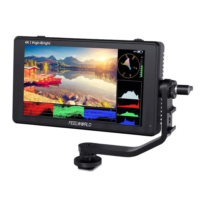 FEELWORLD LUT6E 6-Inch 1600nits Touch Screen DSLR Camera Field Monitor Full HD1920x1080IPS